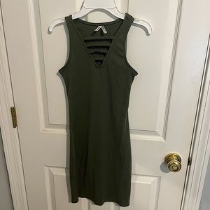 Army Green Bodycon Dress